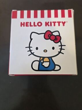 Hello Kitty Pink White Blue Box with Red Bow